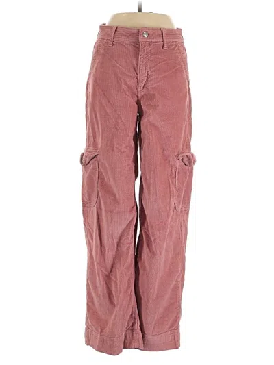 Pre-owned American Eagle Outfitters Cargo Pants In Burgundy