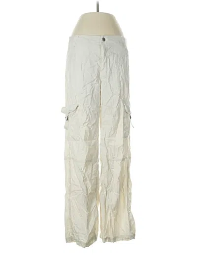 Pre-owned American Eagle Outfitters Cargo Pants In Ivory