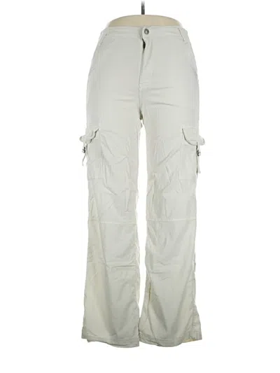Pre-owned American Eagle Outfitters Cargo Pants In Ivory