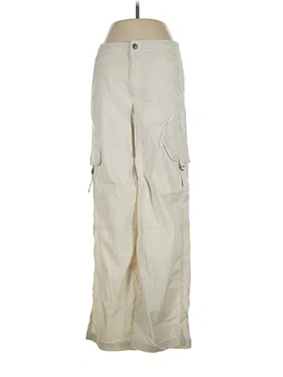Pre-owned American Eagle Outfitters Cargo Pants In Ivory