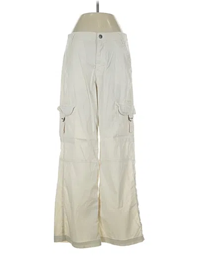 Pre-owned American Eagle Outfitters Cargo Pants In Ivory