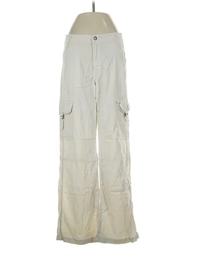 Pre-owned American Eagle Outfitters Cargo Pants In Ivory