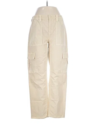 Pre-owned American Eagle Outfitters Cargo Pants In Ivory