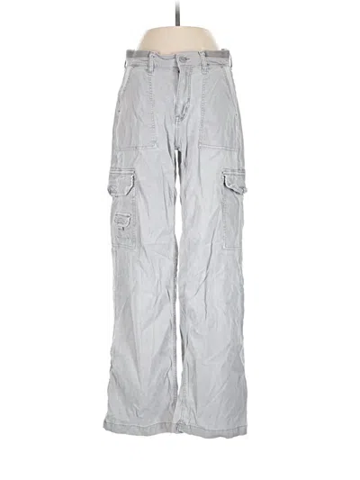 Pre-owned American Eagle Outfitters Cargo Pants In Silver