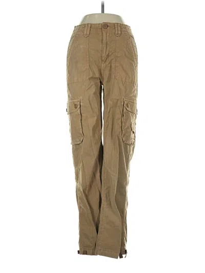 Pre-owned American Eagle Outfitters Cargo Pants In Tan