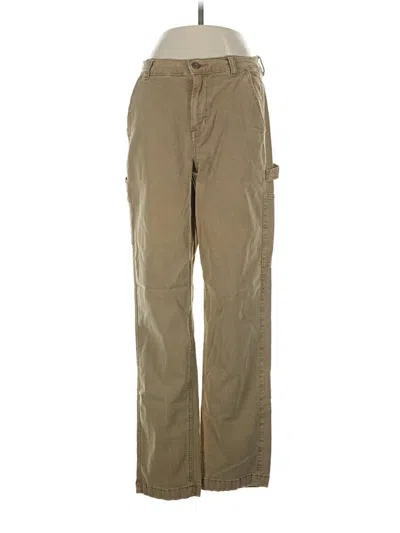 Pre-owned American Eagle Outfitters Cargo Pants In Tan