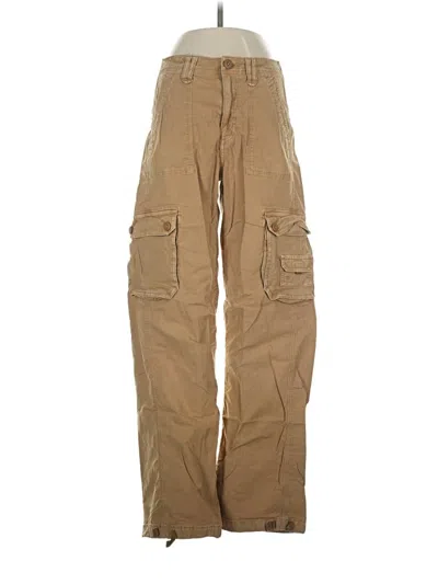 Pre-owned American Eagle Outfitters Cargo Pants In Tan