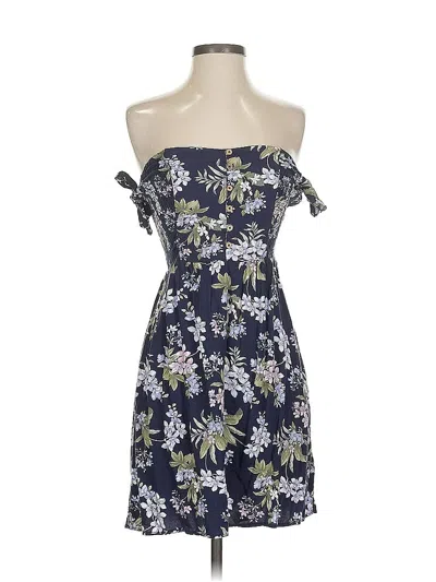 Pre-owned American Eagle Outfitters Casual Dress In Blue