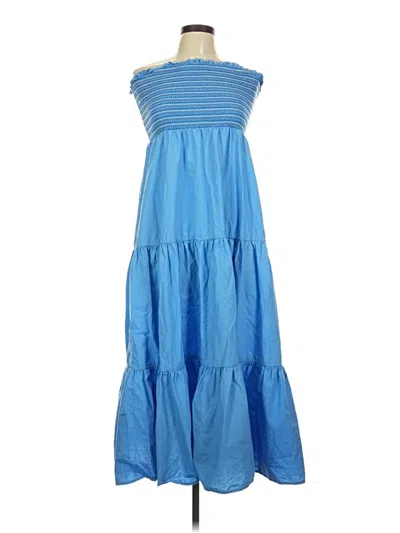 Pre-owned American Eagle Outfitters Casual Dress In Blue