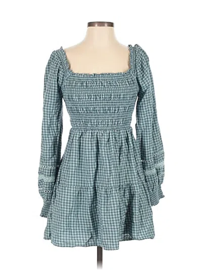 Pre-owned American Eagle Outfitters Casual Dress In Blue