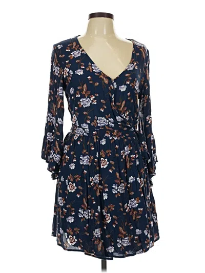Pre-owned American Eagle Outfitters Casual Dress In Blue