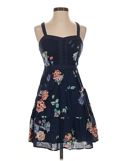 Pre-owned American Eagle Outfitters Casual Dress In Blue