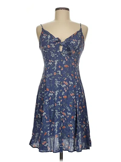 Pre-owned American Eagle Outfitters Casual Dress In Blue