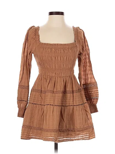 Pre-owned American Eagle Outfitters Casual Dress In Brown