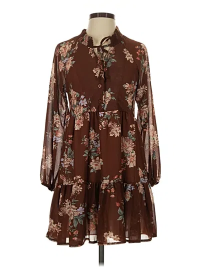 Pre-owned American Eagle Outfitters Casual Dress In Brown