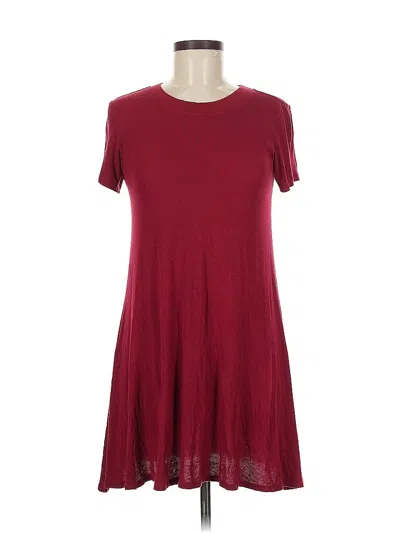 Pre-owned American Eagle Outfitters Casual Dress In Burgundy