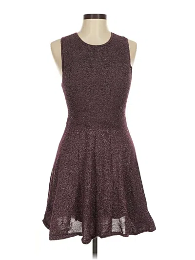 Pre-owned American Eagle Outfitters Casual Dress In Burgundy