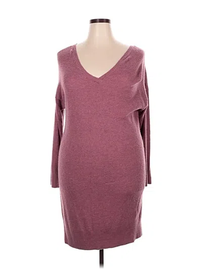Pre-owned American Eagle Outfitters Casual Dress In Burgundy
