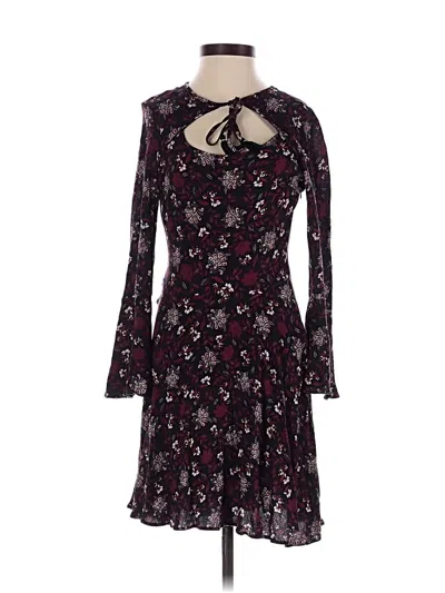 Pre-owned American Eagle Outfitters Casual Dress In Burgundy