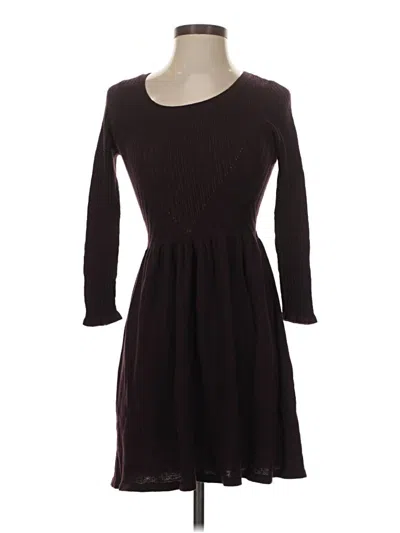 Pre-owned American Eagle Outfitters Casual Dress In Burgundy