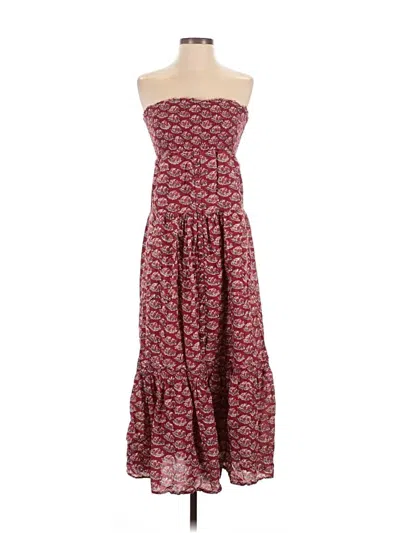 Pre-owned American Eagle Outfitters Casual Dress In Burgundy