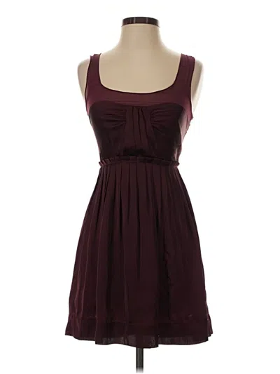 Pre-owned American Eagle Outfitters Casual Dress In Burgundy