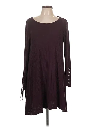 Pre-owned American Eagle Outfitters Casual Dress In Burgundy