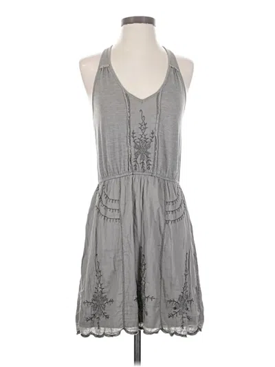 Pre-owned American Eagle Outfitters Casual Dress In Gray