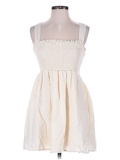 Pre-owned American Eagle Outfitters Casual Dress In Ivory