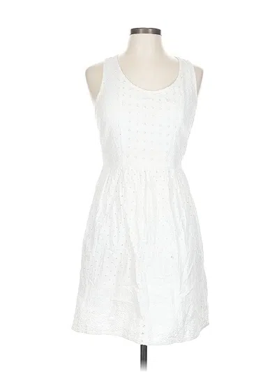 Pre-owned American Eagle Outfitters Casual Dress In White