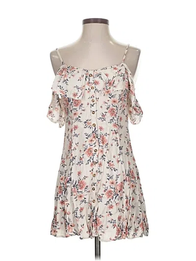 Pre-owned American Eagle Outfitters Casual Dress In White
