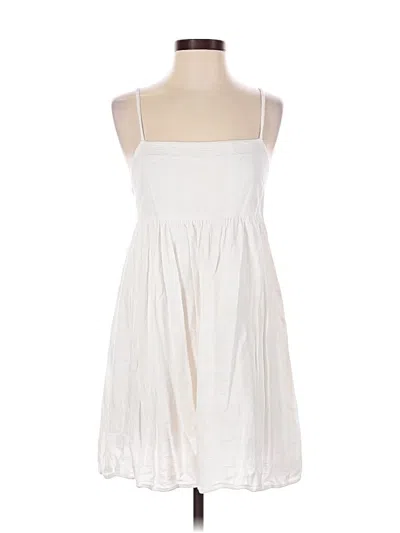 Pre-owned American Eagle Outfitters Casual Dress In White