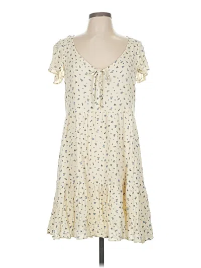 Pre-owned American Eagle Outfitters Casual Dress In White