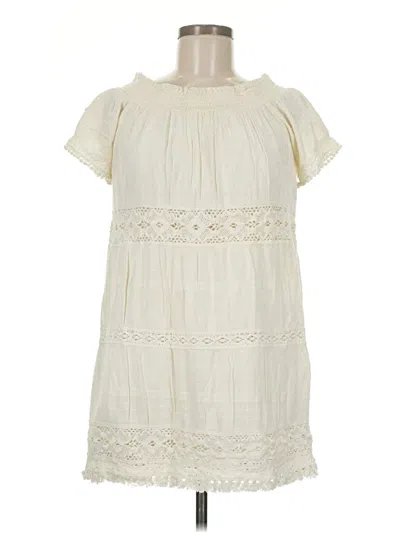 Pre-owned American Eagle Outfitters Casual Dress In White