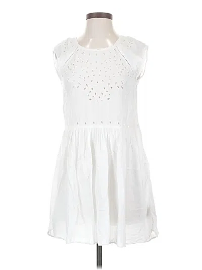 Pre-owned American Eagle Outfitters Casual Dress In White