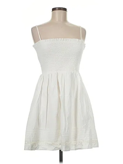 Pre-owned American Eagle Outfitters Casual Dress In White
