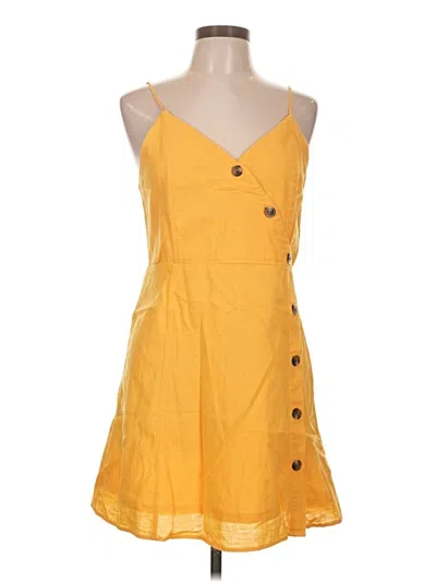 Pre-owned American Eagle Outfitters Casual Dress In Yellow