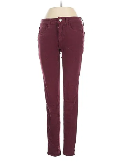 Pre-owned American Eagle Outfitters Casual Pants In Burgundy