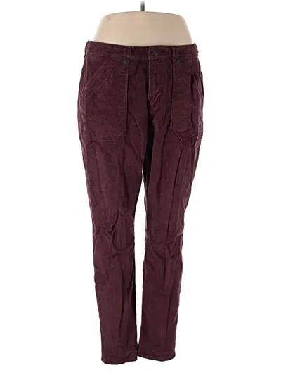 Pre-owned American Eagle Outfitters Casual Pants In Burgundy