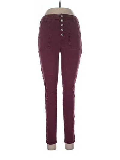 Pre-owned American Eagle Outfitters Casual Pants In Burgundy