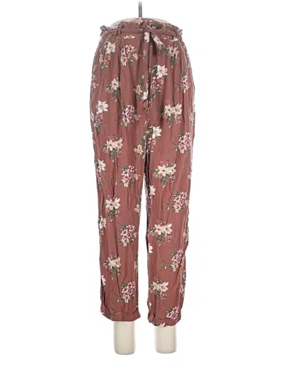 Pre-owned American Eagle Outfitters Casual Pants In Burgundy
