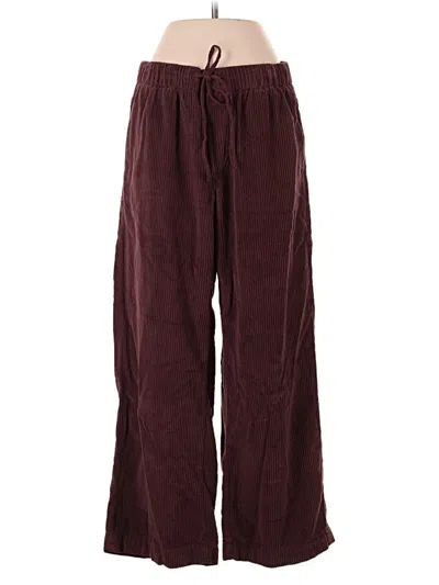 Pre-owned American Eagle Outfitters Casual Pants In Burgundy
