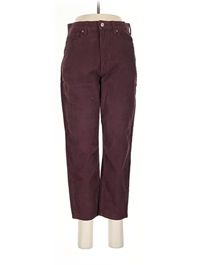 Pre-owned American Eagle Outfitters Casual Pants In Burgundy