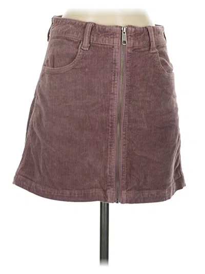 Pre-owned American Eagle Outfitters Casual Skirt In Burgundy