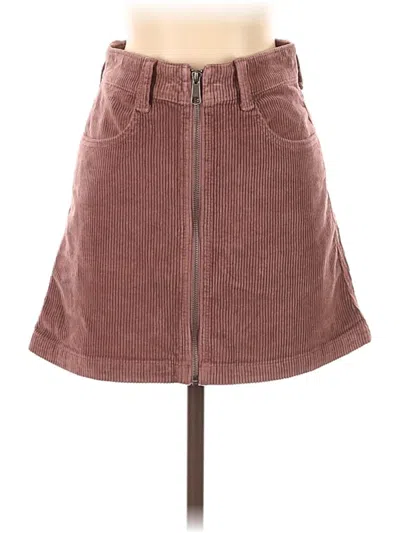 Pre-owned American Eagle Outfitters Casual Skirt In Burgundy