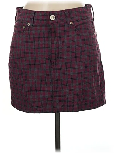 Pre-owned American Eagle Outfitters Casual Skirt In Burgundy