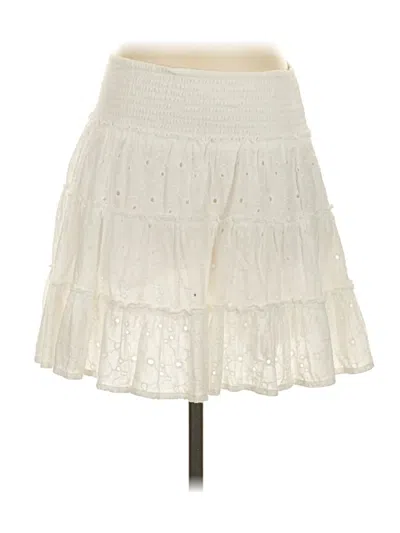 Pre-owned American Eagle Outfitters Casual Skirt In Ivory
