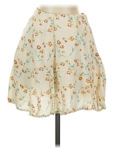 Pre-owned American Eagle Outfitters Casual Skirt In Ivory