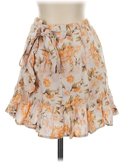 Pre-owned American Eagle Outfitters Casual Skirt In Tan