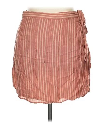 Pre-owned American Eagle Outfitters Casual Skirt In Tan